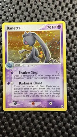 Pokemon TCG EX Hidden Legends Banette 1/101 Holo LP - Image 1