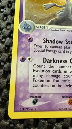 Pokemon TCG EX Hidden Legends Banette 1/101 Holo LP - Image 4