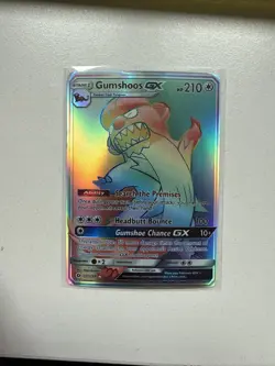 Pokemon TCG Gumshoos GX (Secret) 157/149 SM Base Set Holo 2017 NM - Image 1