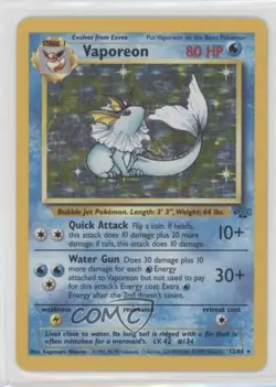 Vaporeon Holo Pokemon Jungle #12 1999 - Image 1