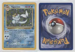 Vaporeon Holo Pokemon Jungle #12 1999 - Image 3