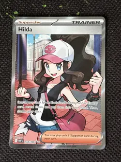 Pokemon White Flare Hilda 164/086 Full Art Trainer Pack Fresh - Image 1