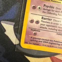 Mewtwo 10/102 Base Set Holo – Vintage Pokemon Card WOTC 1999 – Played - Image 5