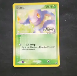 Pokemon TCG Ekans 55/109 EX Team Rocket Returns Reverse Holo Common 60 HP Basic… - Image 1