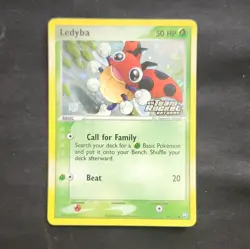Pokemon TCG Ledyba 64/109 EX Team Rocket Returns Reverse Holo 50 HP Eng 2004 - Image 1