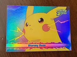 LP! Stormy Seas #19 RAINBOW HOLO Topps Pokemon The Movie 2000 - Image 1