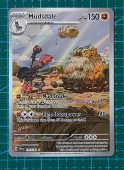 Pokemon TCG Mudsdale 175/162 Illustration Rare S&V Temporal Forces English - Image 1