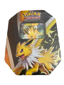 Pokemon TCG Eevee Evolutions Tin Jolteon V 820650809057 - Image 1