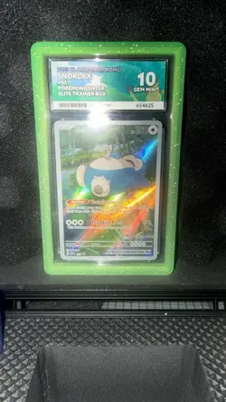 Ace 10 Gem Mint Snorlax Pokemon Center 151 ETB PC Stamped Promo +Guard - Image 1