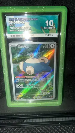 Ace 10 Gem Mint Snorlax Pokemon Center 151 ETB PC Stamped Promo +Guard - Image 2