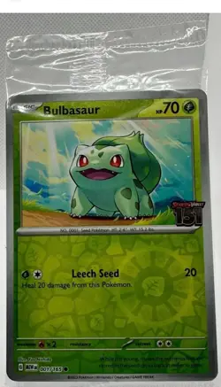 Bulbasaur Pokemon TCG Scarlet & Violet 151 Best Buy Stamped Promo x1 - Image 1