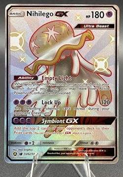 Pokemon Hidden Fates Nihilego GX SV62/SV94 Shiny Vault Full Art Ultra Rare - Image 1