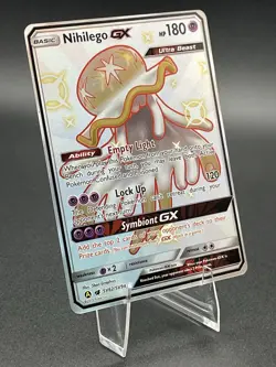 Pokemon Hidden Fates Nihilego GX SV62/SV94 Shiny Vault Full Art Ultra Rare - Image 2