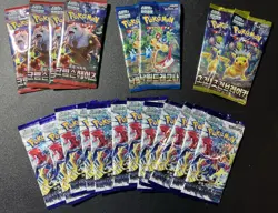 LOT OF 20 PACKS Pokemon TCG Scarlet & Violet RAGING SURF SURGE SPARKS Korean - Image 1