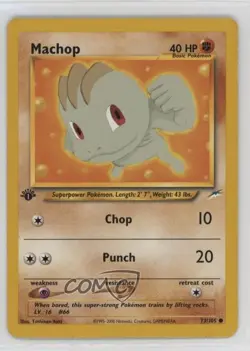 Machop 1st Ed. Pokemon Neo Destiny #73 2002 - Image 1
