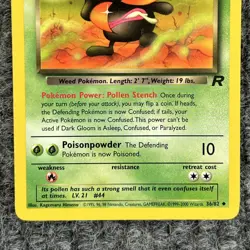 VTG Pokemon Team Rocket Dark Gloom 36/82 Regular Uncommon NM - Image 4