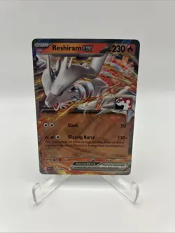 020/086 Reshiram ex Prize Pack Series 8 Stamped Pokemon TCG Play Double Rare - Image 1