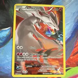 FULL ART Reshiram PROMO XY Holo 120HP Dragon XY74 Basic Pokemon TCG - Image 1