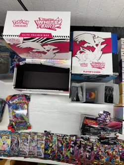 Huge Pokemon TCG BULK LOT used and opened ETBs, Tins, Booster Bundles - Image 3