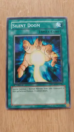 1st Edition Silent Doom SDWS-EN020 YuGiOh card (LP) - Image 2