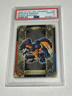 Yu-Gi-Oh PSA 10 Meteor Black Dragon #26 Yugioh Bandai Sealdass 1999 Japan - Image 1