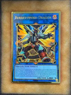 Yugioh Borrelsword Dragon MAGO-EN039 Gold Rare Alt Art 1st Ed LP - Image 1