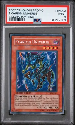 2005 Yu-Gi-Oh! Exarion Universe CT2 Limited Edition Secret Rare PSA 9 - Image 1