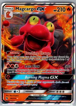 Magcargo GX 44/214 SM - Lost Thunder - Pokemon Card - NM - Image 1