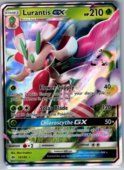 Lurantis GX 15/149 SM Base Set - Pokemon Card - NM - Image 1