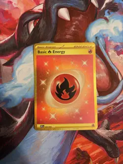 Basic Fire Energy 230/197 SV03: Obsidian Flames Holo Gold Card NM - Image 1