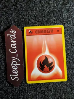 Pokemon Fire Energy 98/102 1st Edition Base Set Shadowless Card NM - Image 1
