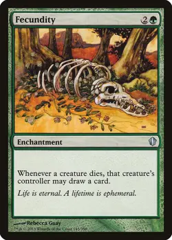 Fecundity Commander 2013 NM Green Uncommon MAGIC THE GATHERING CARD ABUGames - Image 1