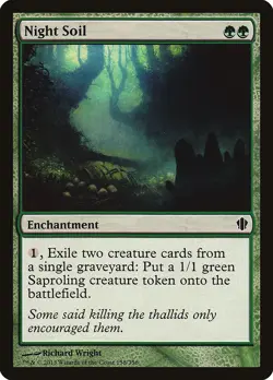 Night Soil Commander 2013 NM Green Common MAGIC THE GATHERING CARD ABUGames - Image 1