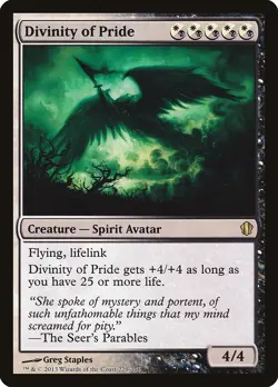 Divinity of Pride Commander 2013 NM White Black Rare MAGIC MTG CARD ABUGames - Image 1
