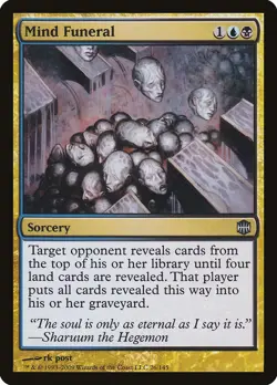 Mind Funeral Alara Reborn NM Blue Black Uncommon MAGIC GATHERING CARD ABUGames - Image 1
