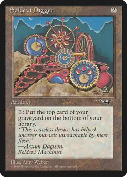 Soldevi Digger Alliances NM Artifact Rare MAGIC THE GATHERING CARD ABUGames - Image 1