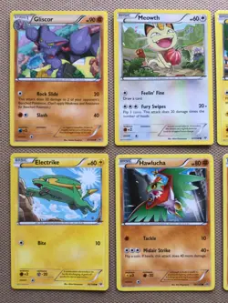 10x Old Pokemon Card Bundle - XY Roaring Skies - TCG Pikachu,Swablu,Meowth - Image 2
