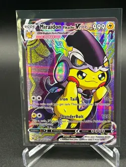 Pokemon TCG Pikachu Cosplay Miraidon Fan Art Card NM - Image 1