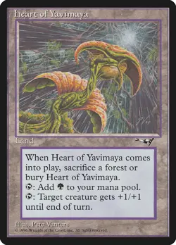Heart of Yavimaya Alliances PLD Land Rare MAGIC THE GATHERING CARD ABUGames - Image 1