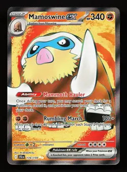 Mamoswine ex 174/159 Ultra Rare Journey Together Pokemon Card - Image 1