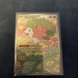 Pokemon TCG Destined Rivals Shaymin Full Art Card 185/182 - Image 1