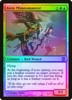 Aven Mimeomancer FOIL Alara Reborn NM White Blue Rare MAGIC MTG CARD ABUGames - Image 1