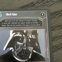 Star Wars CCG Darth Vader Premiere Card Black Border - Image 4