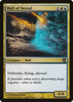 Wall of Denial Alara Reborn PLD White Blue Uncommon MAGIC MTG CARD ABUGames - Image 1
