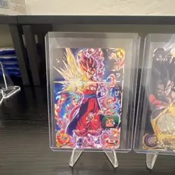 Super Dragon Ball Heroes Bandai Vegetto Gogeta Card Lot 4 Foil Japanese Standard - Image 2