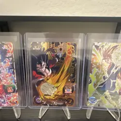 Super Dragon Ball Heroes Bandai Vegetto Gogeta Card Lot 4 Foil Japanese Standard - Image 3