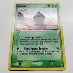 Pokemon Card - Seedot 61/92 - EX Legend Maker Stamped Holo MINT - Image 2