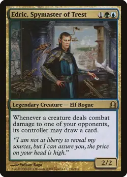 Edric, Spymaster of Trest Commander NM Blue Green Rare MAGIC MTG CARD ABUGames - Image 1