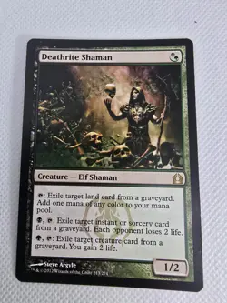 Wizards Deathrite Shaman Return to Ravnica Creature Rare Black Green Elf 213 Re… - Image 1