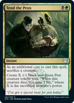 Tend the Pests - Strixhaven: School of Mages #242/275 MTG Magic The Gathering - Image 1